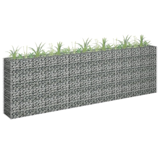Gabion Raised Bed Galvanised Steel 270x30x90 Cm Oapltk