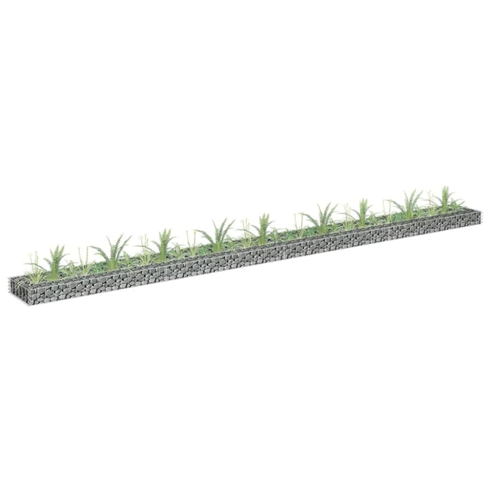 Gabion Raised Bed Galvanised Steel 360x30x10 Cm Oaplab