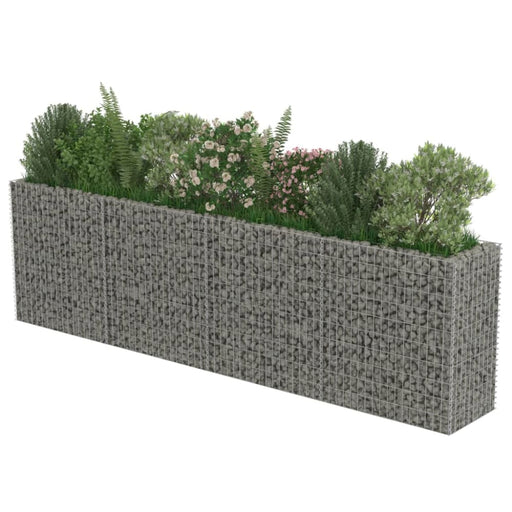 Gabion Raised Bed Galvanised Steel 360x50x100 Cm Oatplb