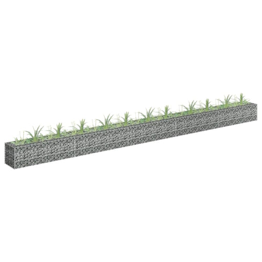 Gabion Raised Bed Galvanised Steel 450x30x30 Cm Oaplap