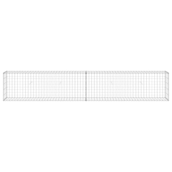 Gabion Wall with Covers Galvanised Steel 300x30x50 Cm Oainxb