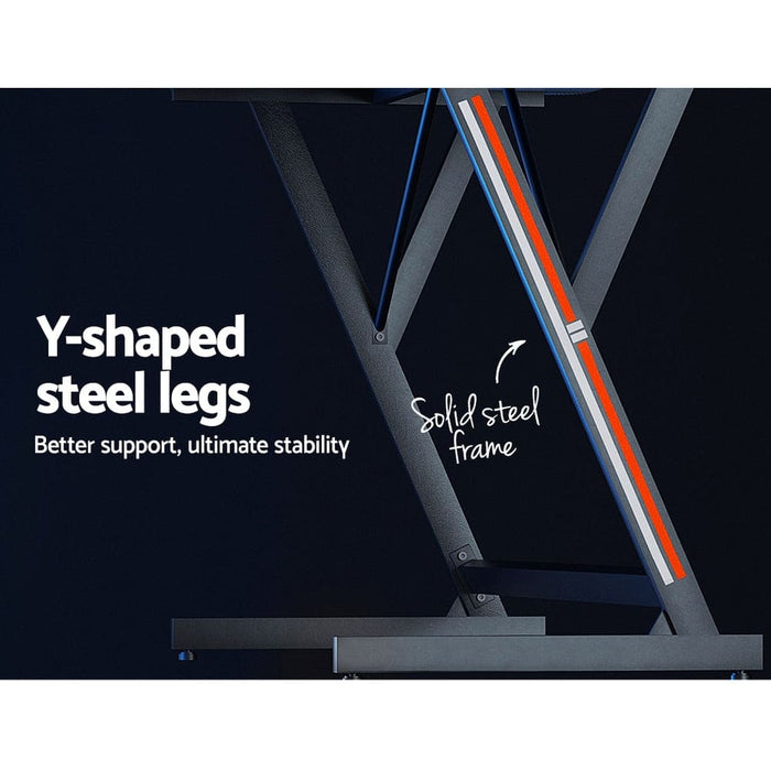 Gaming Desk Computer Desks Table 2-tiers Storage Study Home