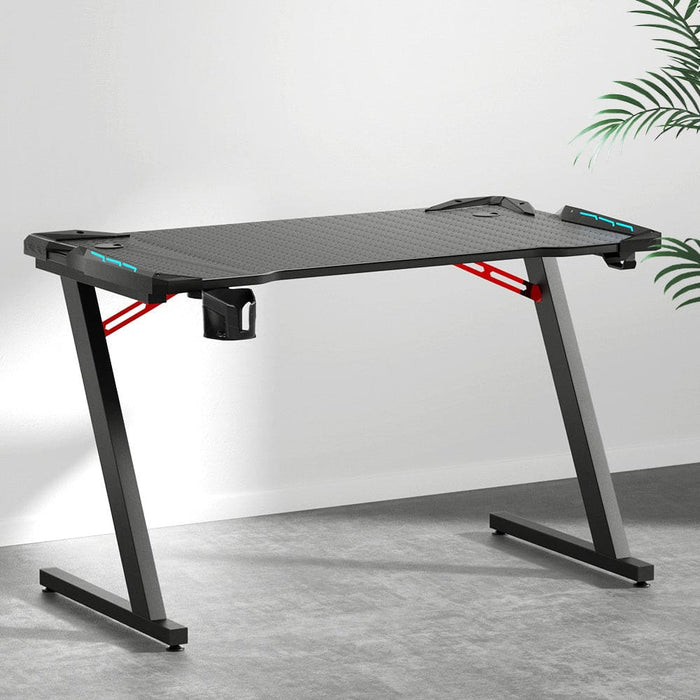 Gaming Desk Computer Desks Table Study Home Ofiice Rgb Led