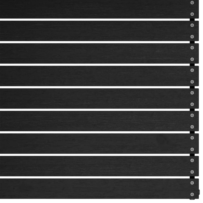 Garden 2-seater Sofa with Cushions Black Solid Pinewood