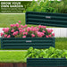 Garden Bed 240 x 120 30cm Galvanized Steel - Green