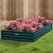 Garden Bed 240 x 120 30cm Galvanized Steel - Green