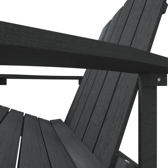Garden Adirondack Chair Hdpe Anthracite Tonltn