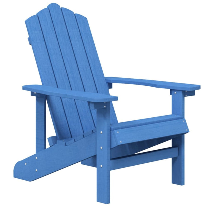 Garden Adirondack Chair Hdpe Aqua Blue Tonlab