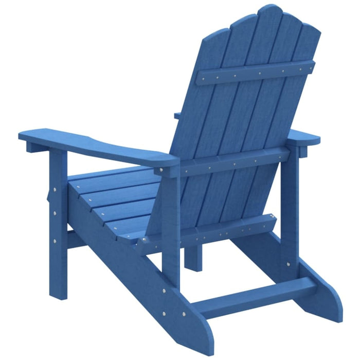 Garden Adirondack Chair Hdpe Aqua Blue Tonlab