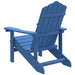 Garden Adirondack Chair Hdpe Aqua Blue Tonlab