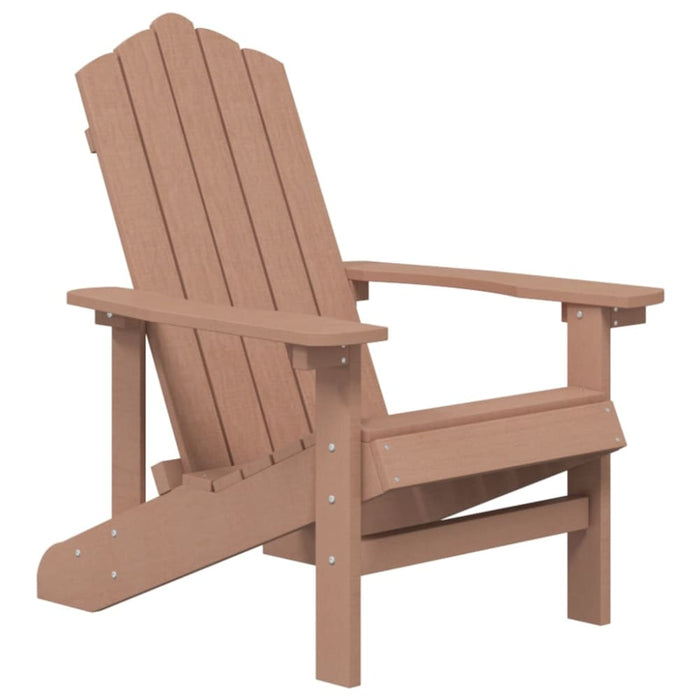 Garden Adirondack Chair Hdpe Brown Tonltk
