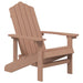 Garden Adirondack Chair Hdpe Brown Tonltk