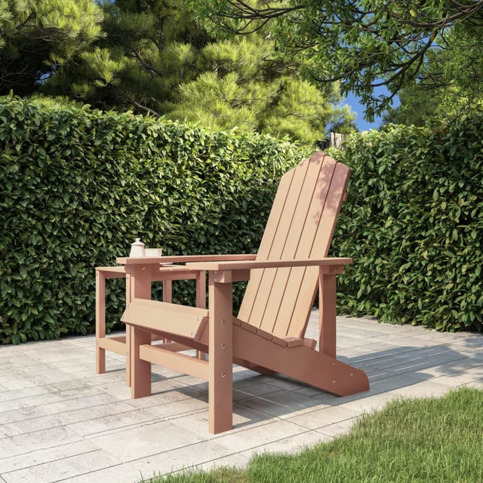 Garden Adirondack Chair Hdpe Brown Tonltk