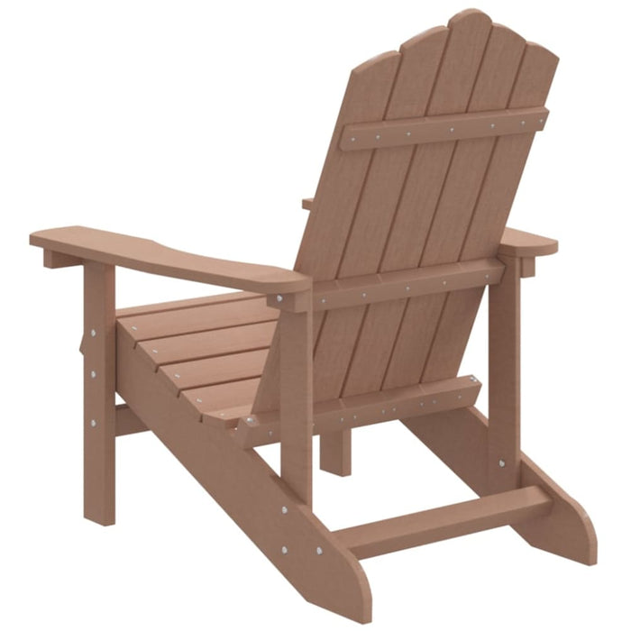 Garden Adirondack Chair Hdpe Brown Tonltk
