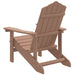 Garden Adirondack Chair Hdpe Brown Tonltk