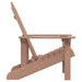 Garden Adirondack Chair Hdpe Brown Tonltk