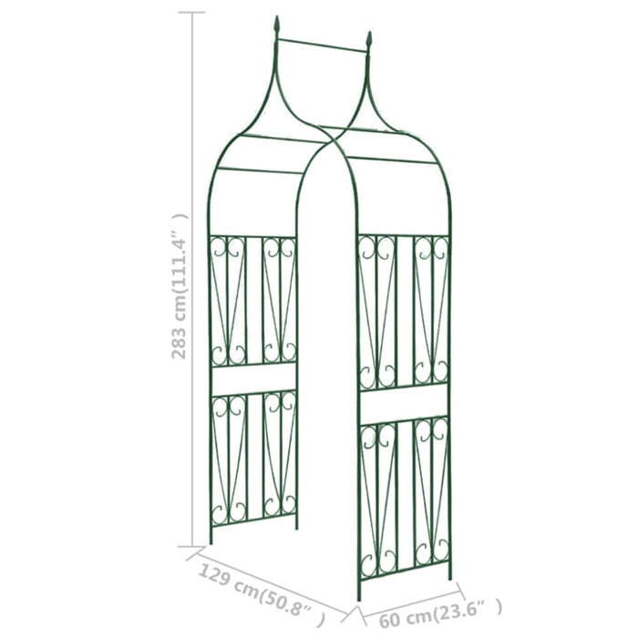 Garden Arch Spike Design Climbing Plants Dark Green Abiii