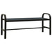 Garden Bench 124.5 Cm Steel and Wpc Black Toioti