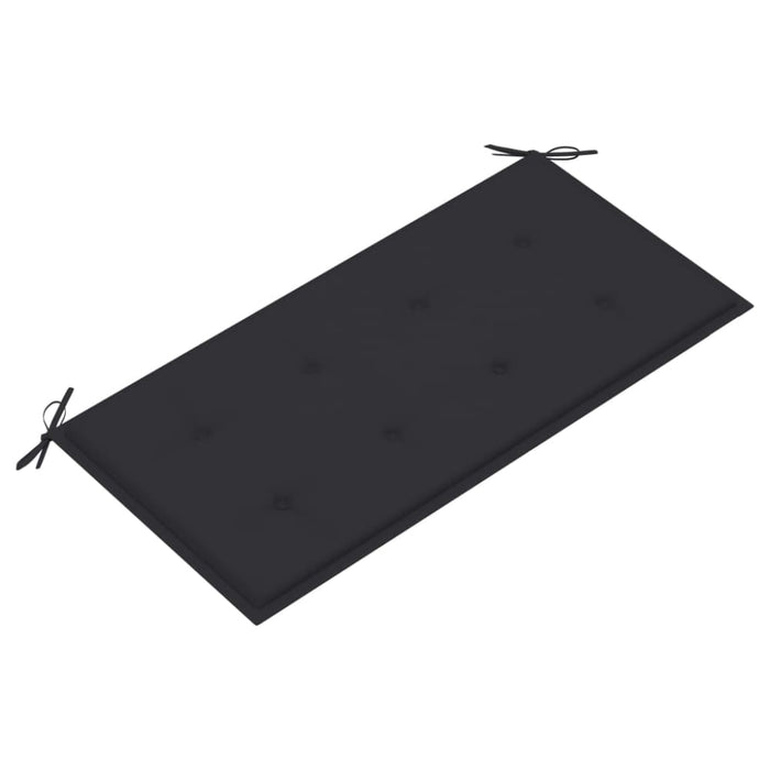 Garden Bench with Anthracite Cushion Solid Teak Wood Tblxlak