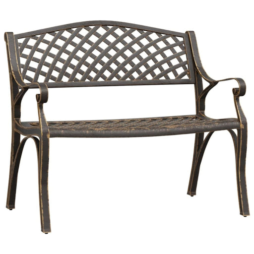 Garden Bench Cast Aluminium Bronze Toiiai