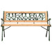 Garden Bench Cast Iron And Solid Firwood Toxbto