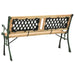 Garden Bench Cast Iron And Solid Firwood Toxbtt