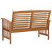 Garden Bench with Cushions Solid Acacia Wood Tobxlb