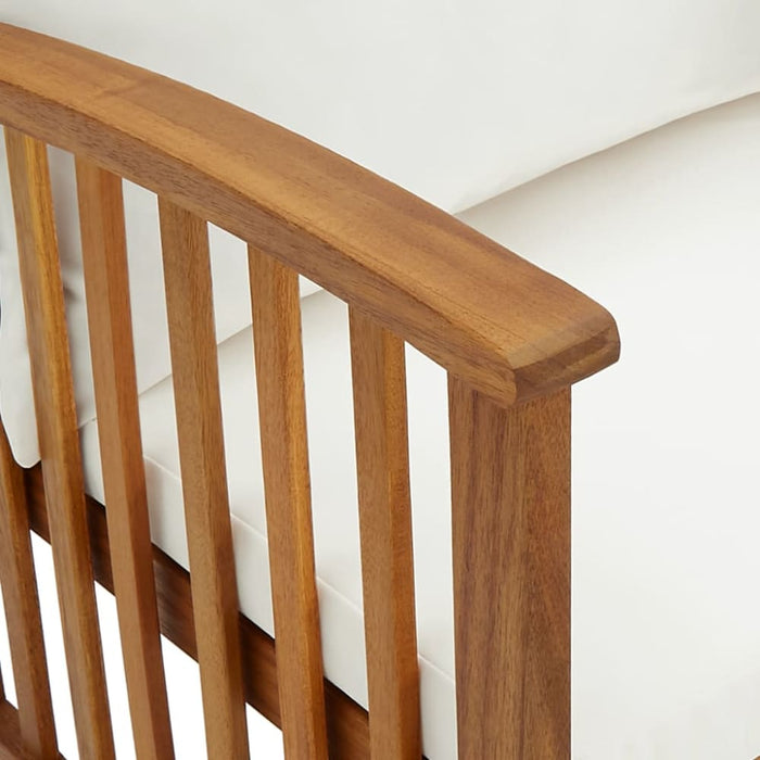 Garden Bench with Cushions Solid Acacia Wood Tobxlb