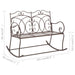 Garden Bench Iron Antique Brown Apati