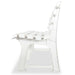 Garden Bench Plastic White Atpnt