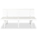 Garden Bench Plastic White Atpnt