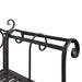 Garden Bench Steel Antique Brown Abiol