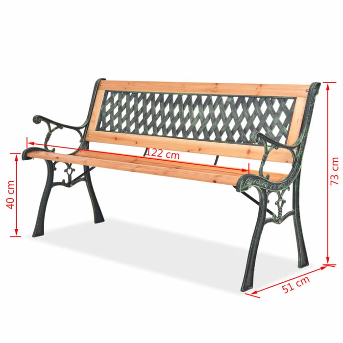 Garden Bench Wood Abxlx