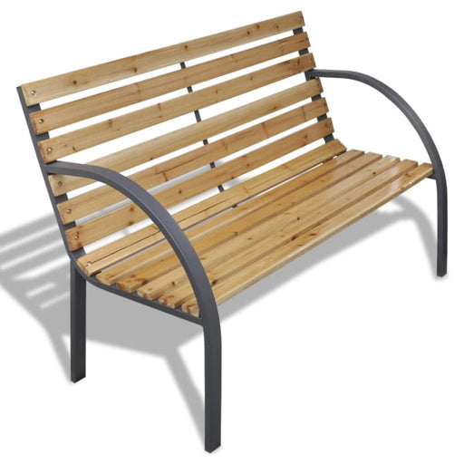 Garden Bench Wood and Iron Aoboa