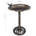 Garden Bird Bath Bronze Plastic Anxxt