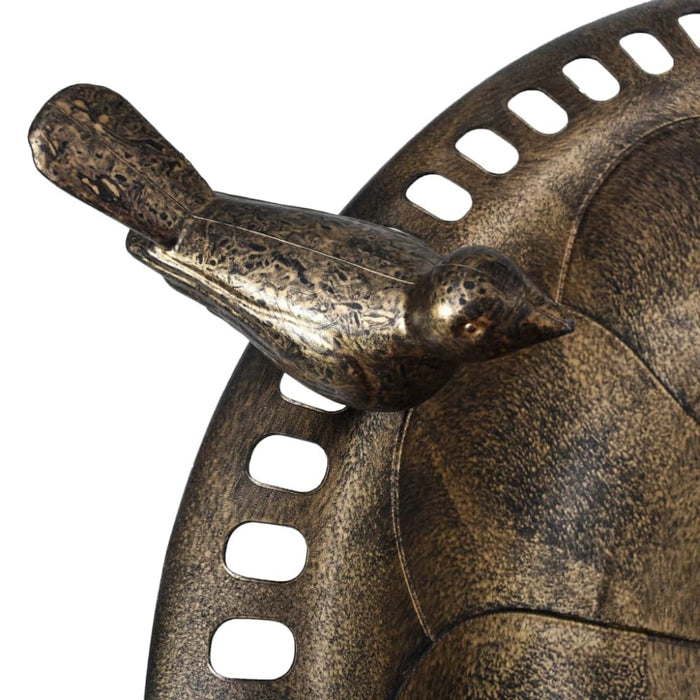 Garden Bird Bath Bronze Plastic Anxxt