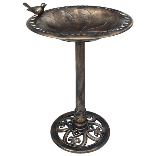 Garden Bird Bath Bronze Plastic Anxxt