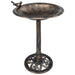 Garden Bird Bath Bronze Plastic Anxxt