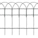 Garden Border Fence Powder-coated Iron 25x0.4 m Oaobix