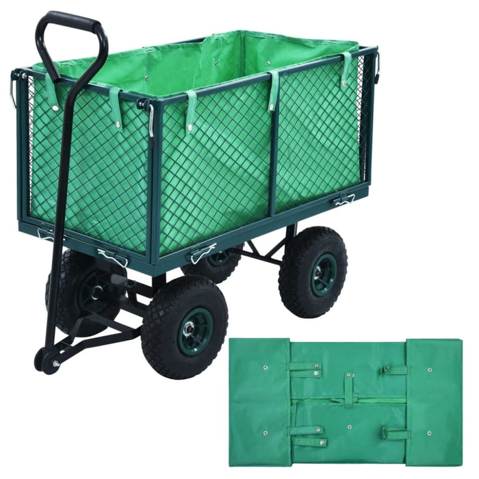 Garden Cart Liner Green Fabric Oapixk