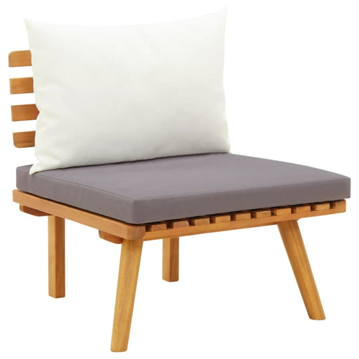 Garden Chair with Cushions Solid Acacia Wood Allio