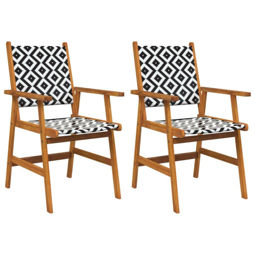 Garden Chairs 2 Pcs Solid Acacia Wood Tolxak