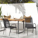 Garden Chairs 2 Pcs Steel and Textilene Black Tolnoi