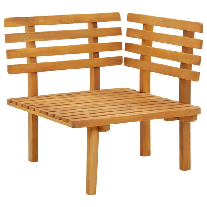 Garden Corner Sofa with Cushions Solid Acacia Wood Allit