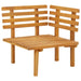 Garden Corner Sofa with Cushions Solid Acacia Wood Allit