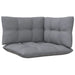 Garden Corner Sofa with Grey Cushions Solid Pinewood Nbllxi