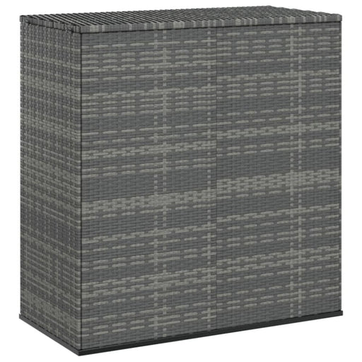 Garden Cushion Box Pe Rattan 100x49x103.5 Cm Grey Toixxp
