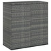 Garden Cushion Box Pe Rattan 100x49x103.5 Cm Grey Toixxp