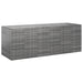 Garden Cushion Box Pe Rattan 291x100.5x104 Cm Grey Toixti