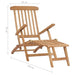 Garden Deck Chairs With Footrests And Table Solid Teak Wood